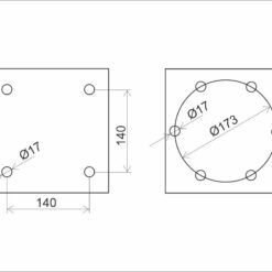 Hylsor Flänsfäste 50, 60 & 70mm