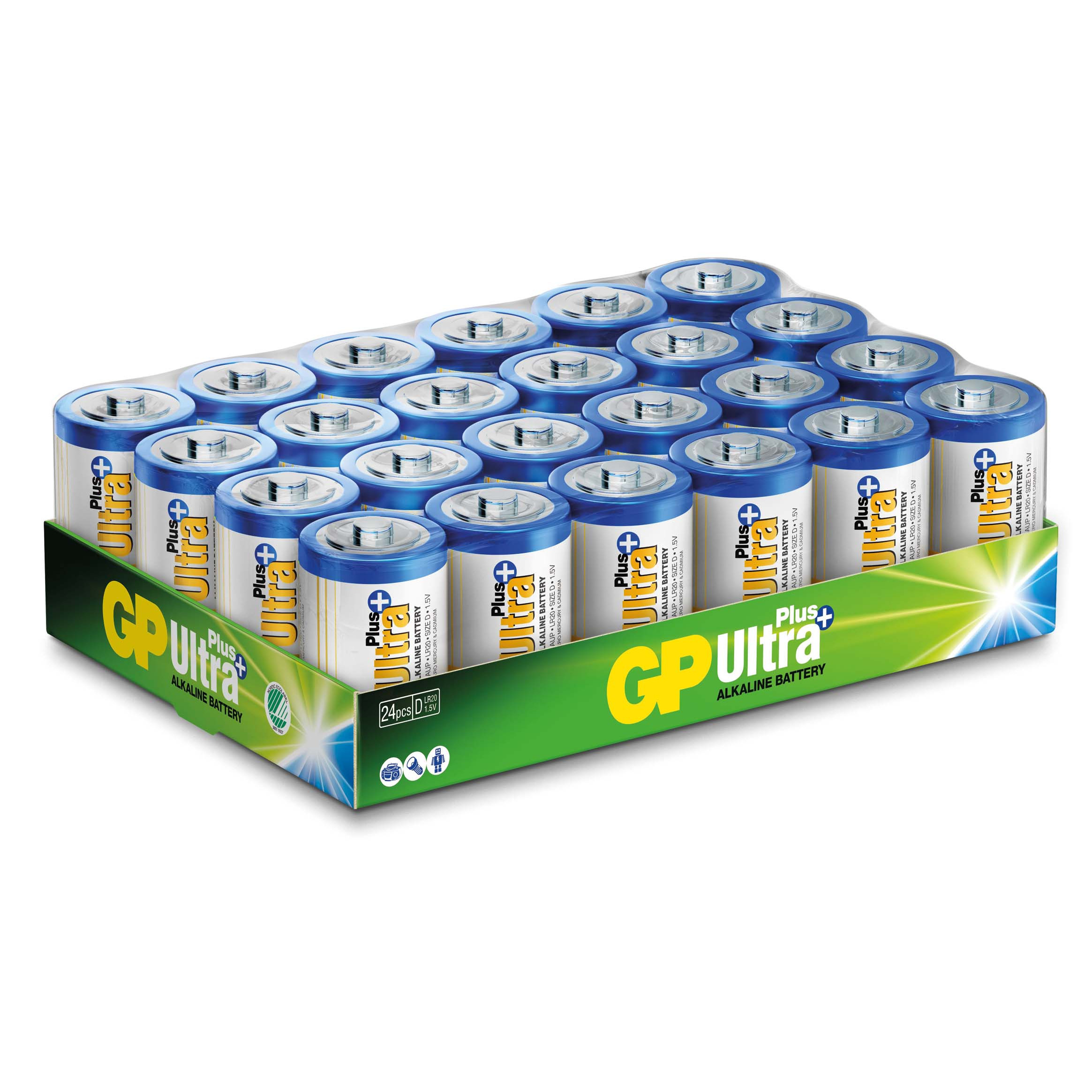 BATTERI ULTRA PLUS LR20/D 24-PACK