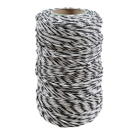 Eltråd Maxi 15 – 300 meter svart/vit för elstängsel