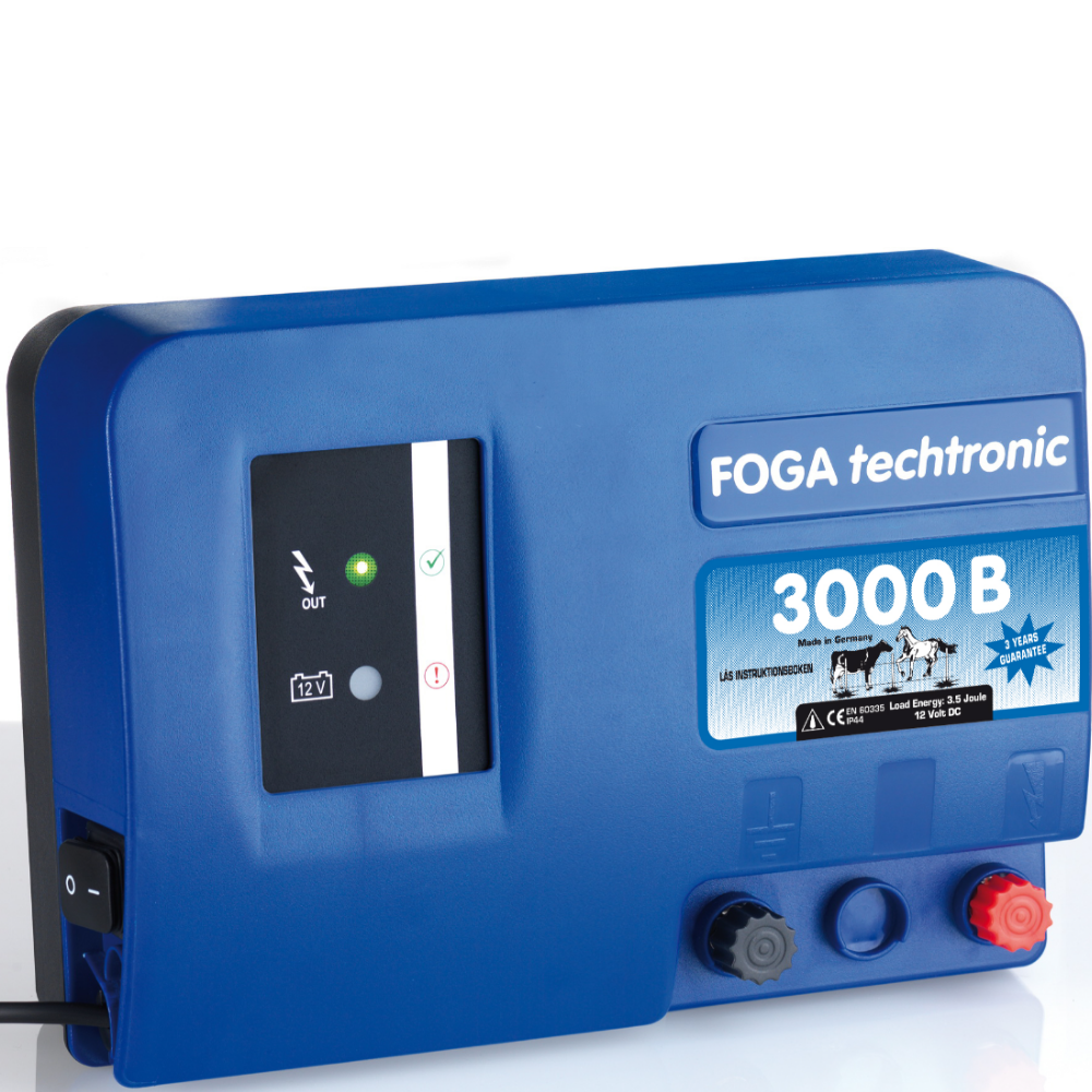 Elstängselaggregat FOGA Techtronic 3000B – 3,5 J 12 V